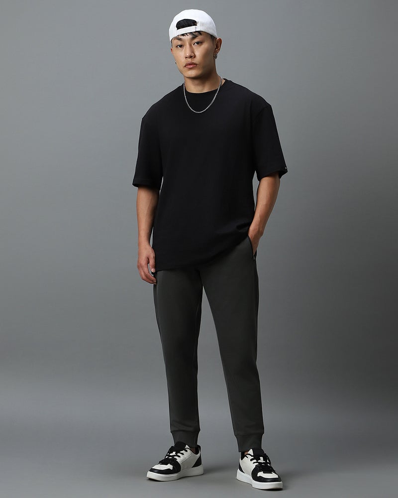 bewakoof Men's Grey Warm Joggers - Image 4
